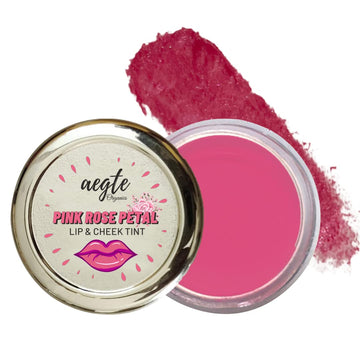Aegte Pink Rose Petal Lip & Cheek Tint - 15 GM