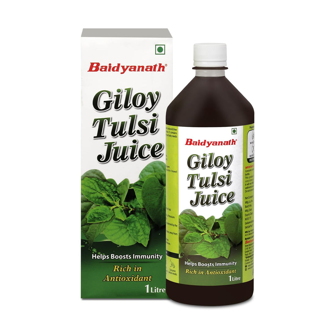 Baidyanath Giloy Tulsi Juice - 1 Ltr
