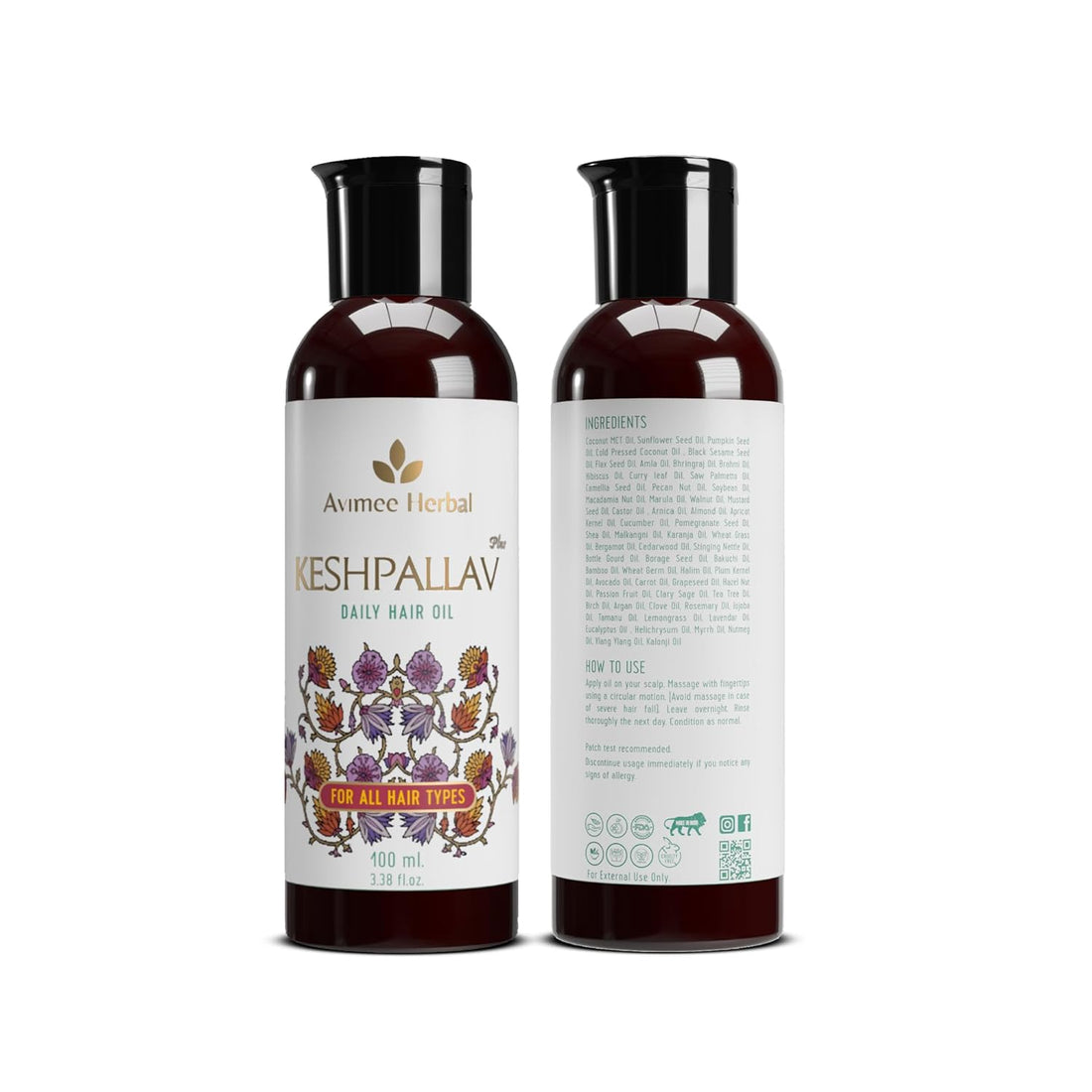 Avimee Herbal Keshpallav Plus Hair Oil - 100 ML