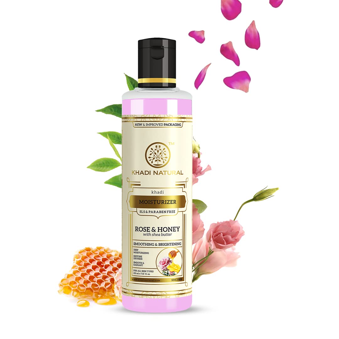 Khadi Natural Rose & Honey Moisturizer - 210 ML