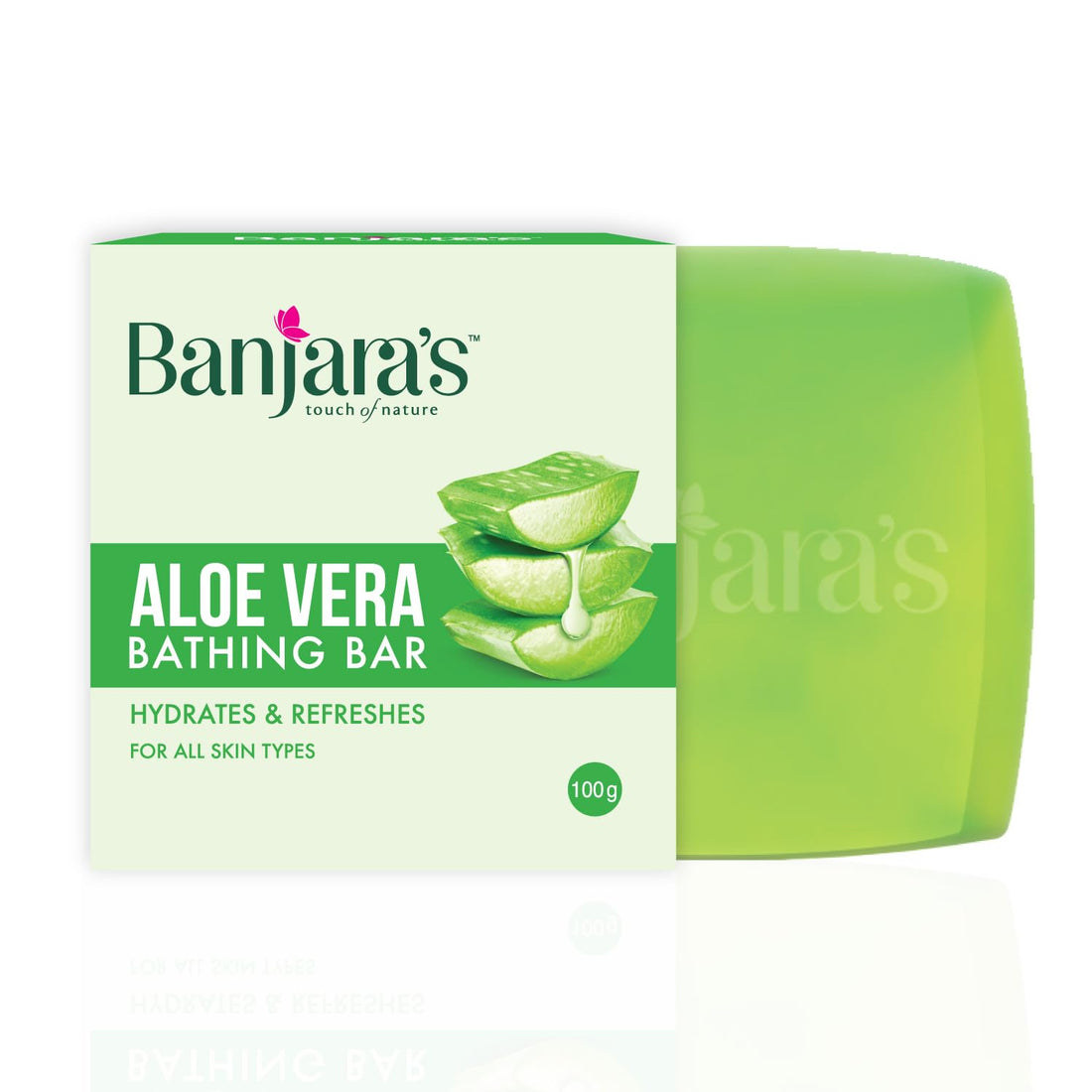Banjaras Aloevera Bathing Bar - 300 GM