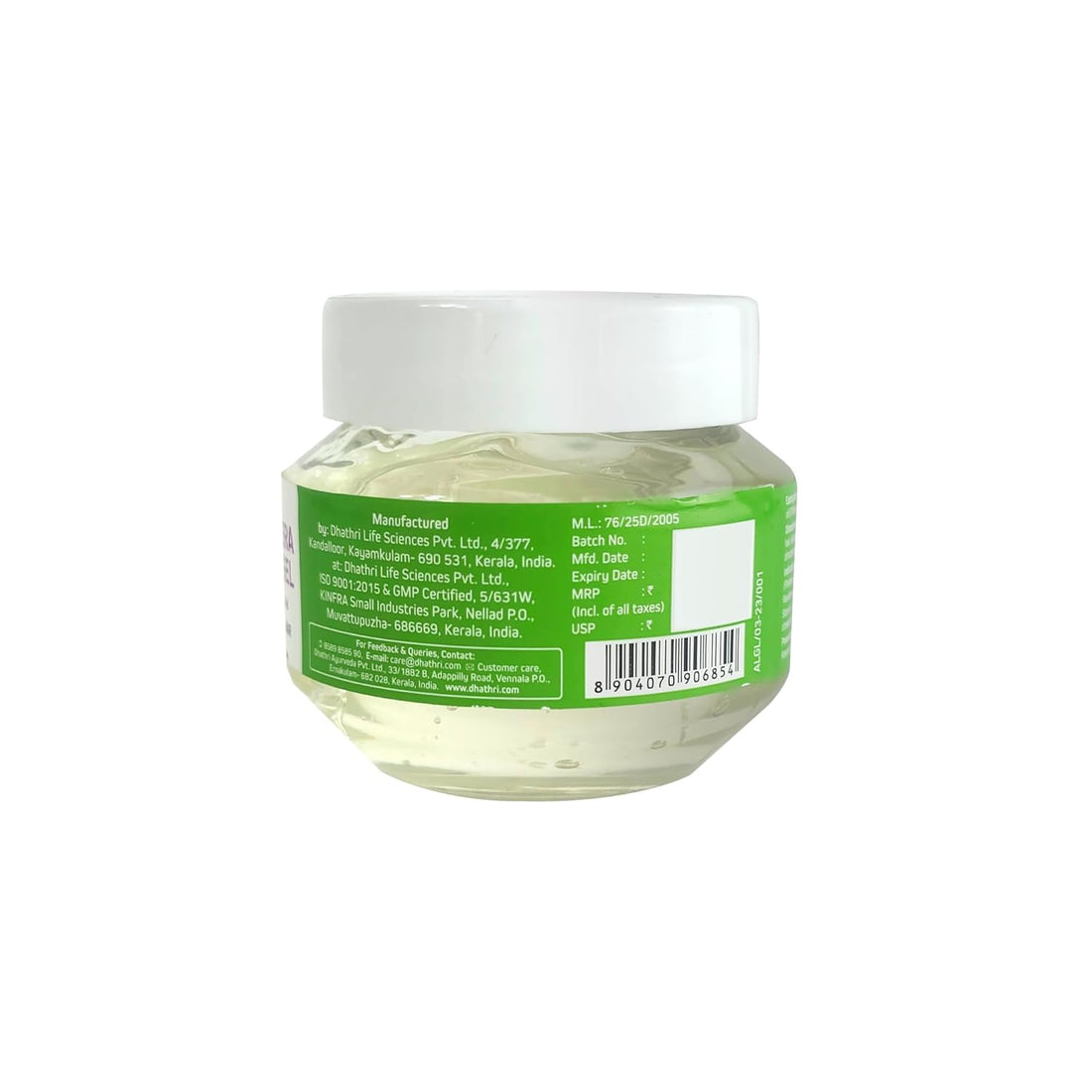 Dhathri Aloe Vera Clear Gel - 100 GM