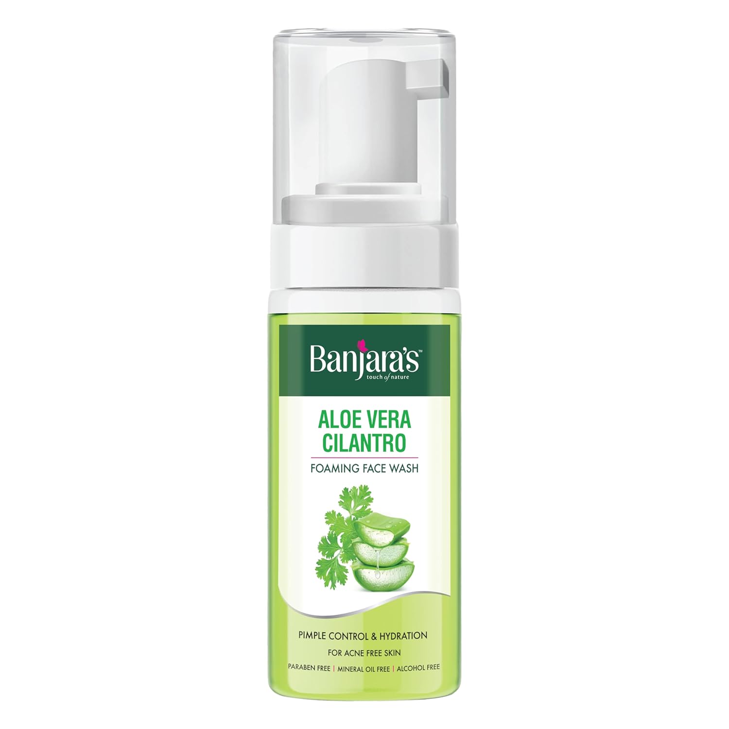 Banjaras Aloe Vera Cilantro Foaming Face Wash - 150 ML