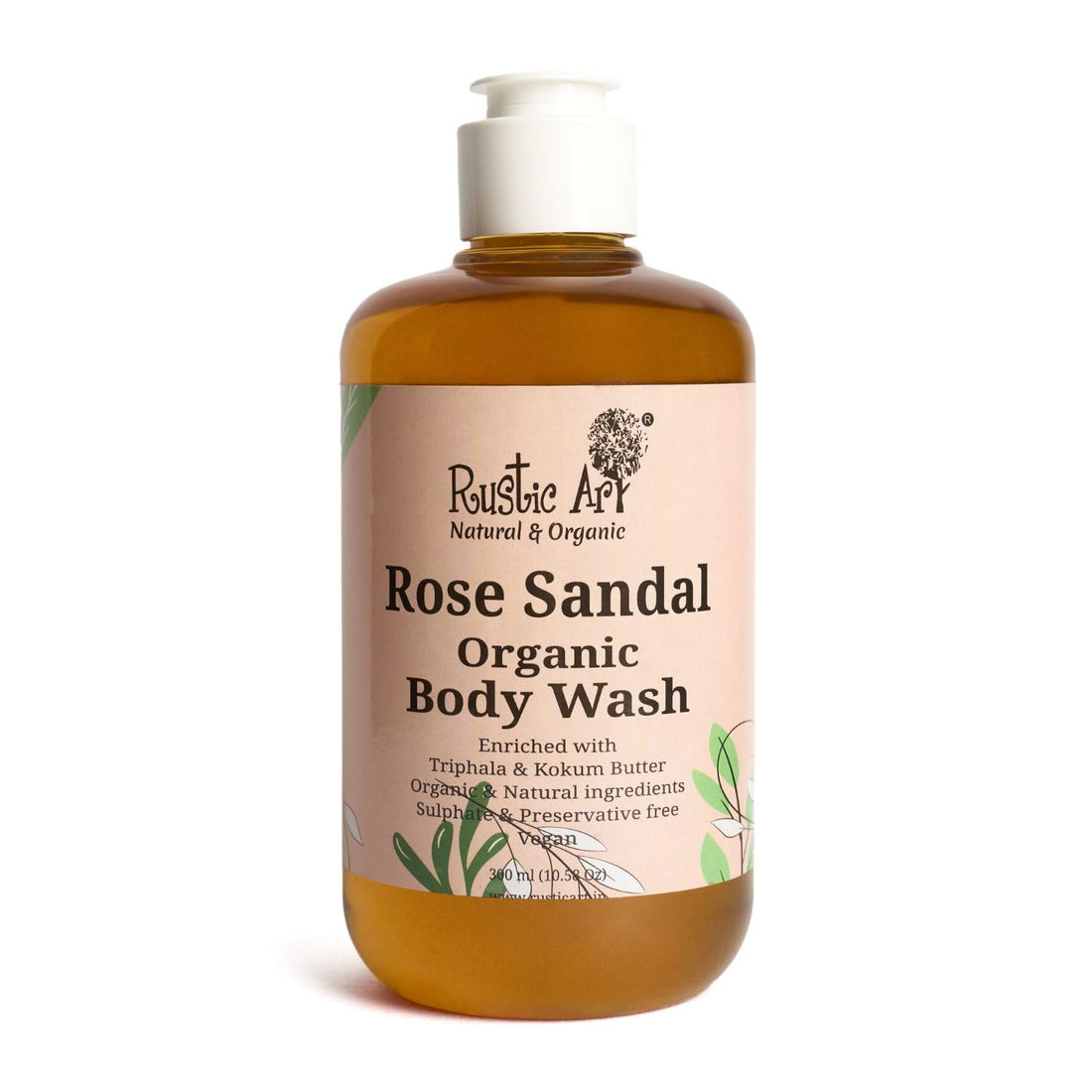 Rustic Art Rose Sandal Body Wash - 300 ML