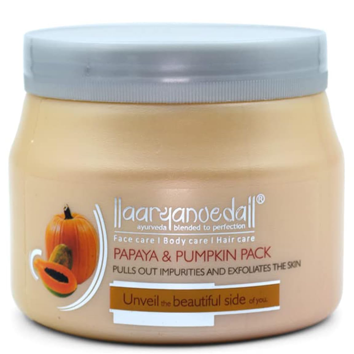 Aaryanveda Papaya & Pumpkin Face Pack - 400 GM