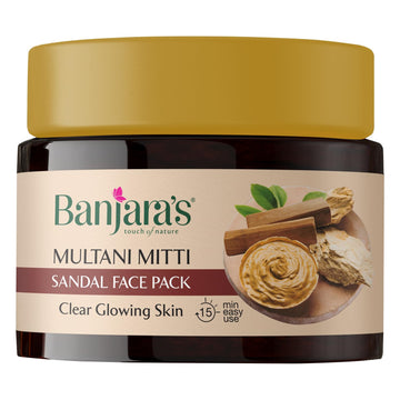 Banjaras Multani Mitti Sandal Face Pack - 100 GM