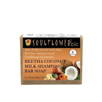 Soulflower Reetha Coconut Milk Soap - 150 GM