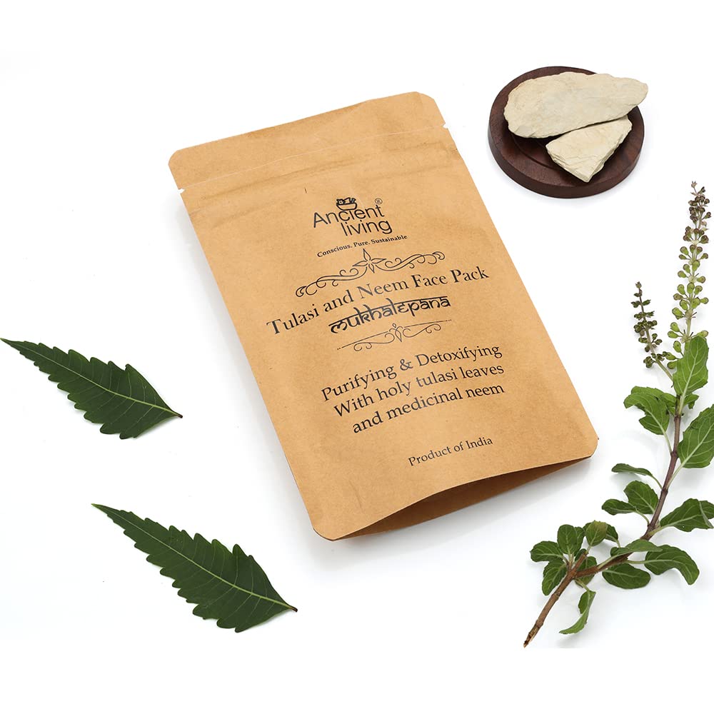 Ancient Living Tulasi & Neem Face Pack - 40 GM