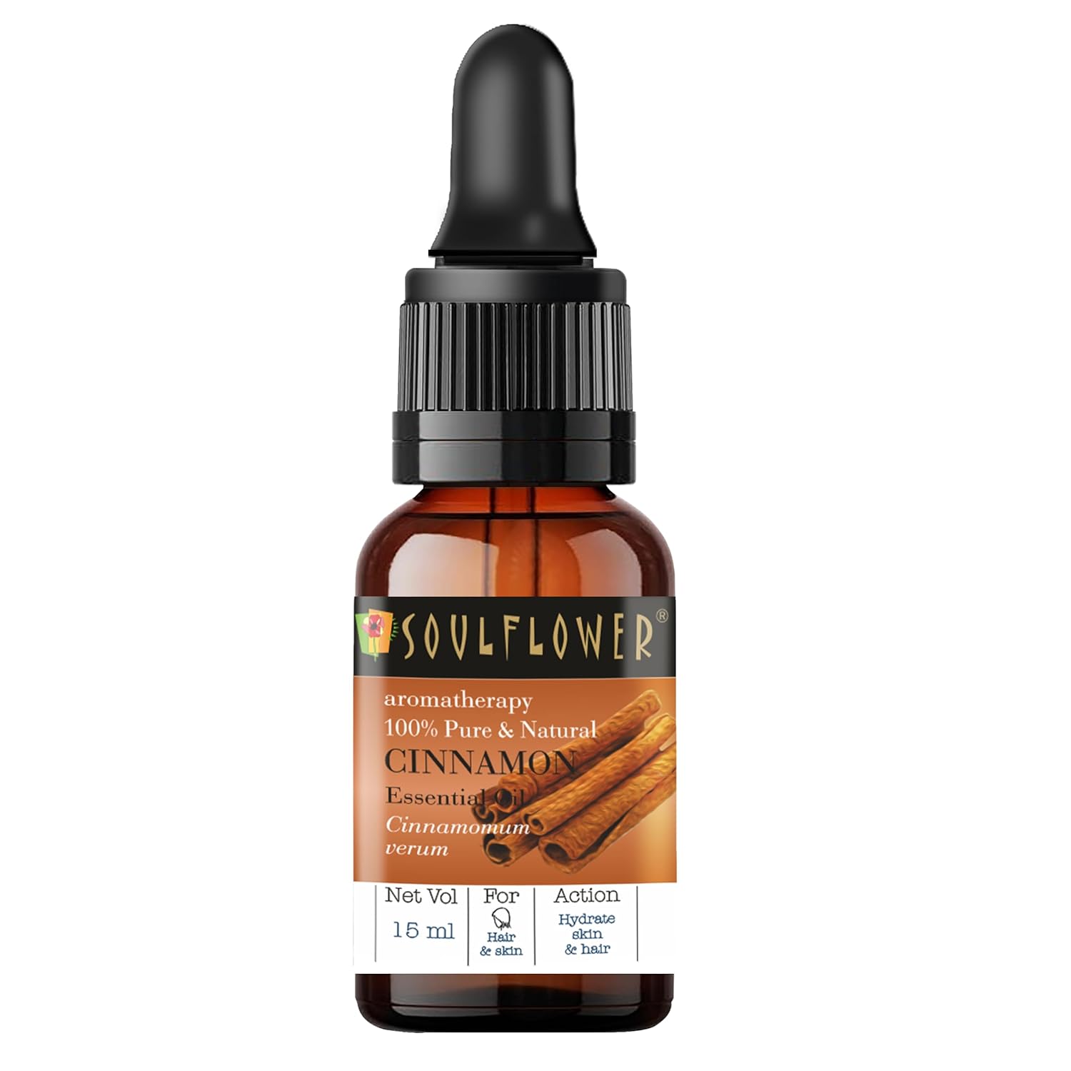 Soulflower Cinnamon Essential Oil - 15 ML