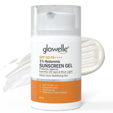 Glowelle 1% Hyaluronic Sunscreen Gel With SPF 50 PA++++  - 50 ML