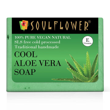 Soulflower Aloe Vera Soap - 150 GM