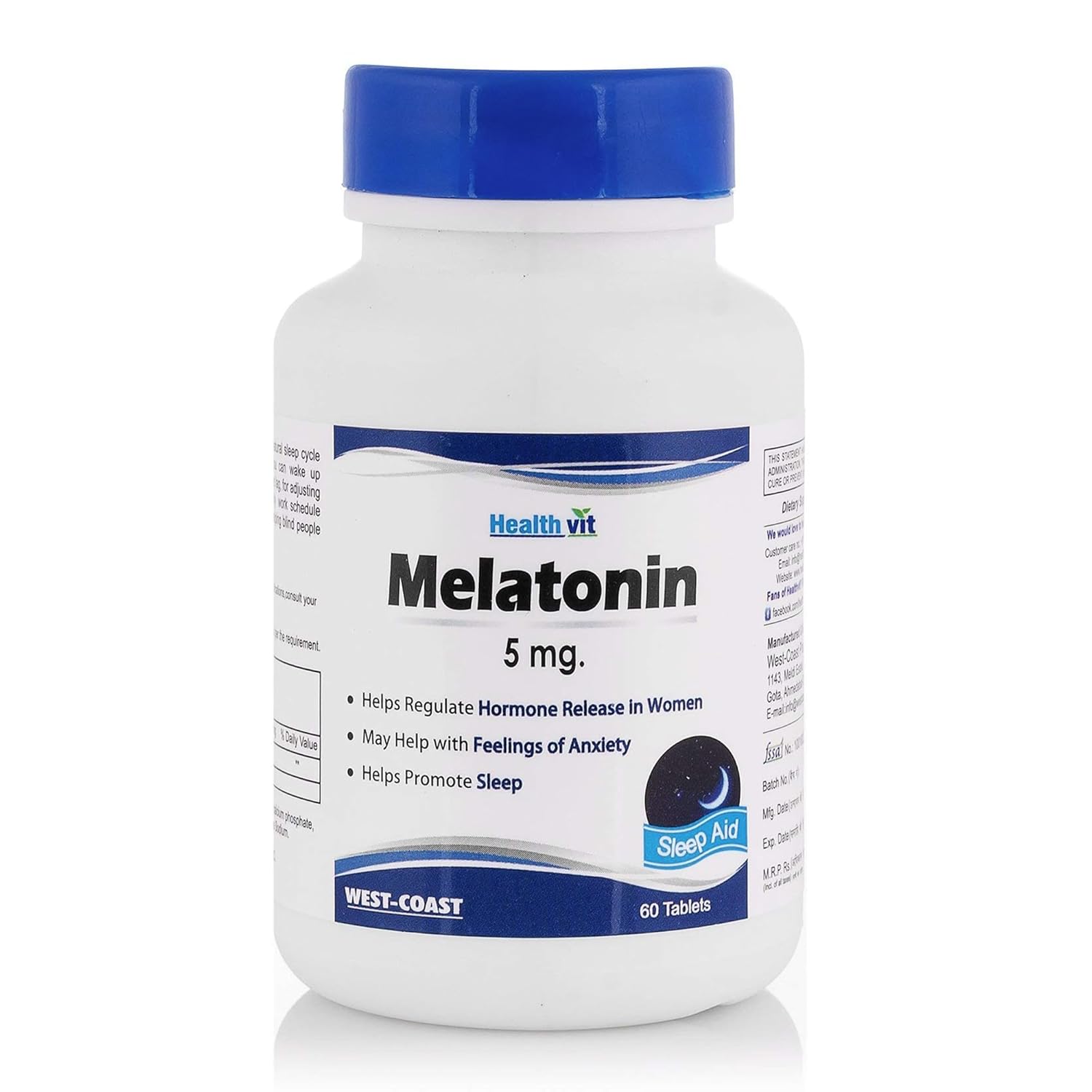 Healthvit Melatonin 5 MG Tablet - 60 Tablets