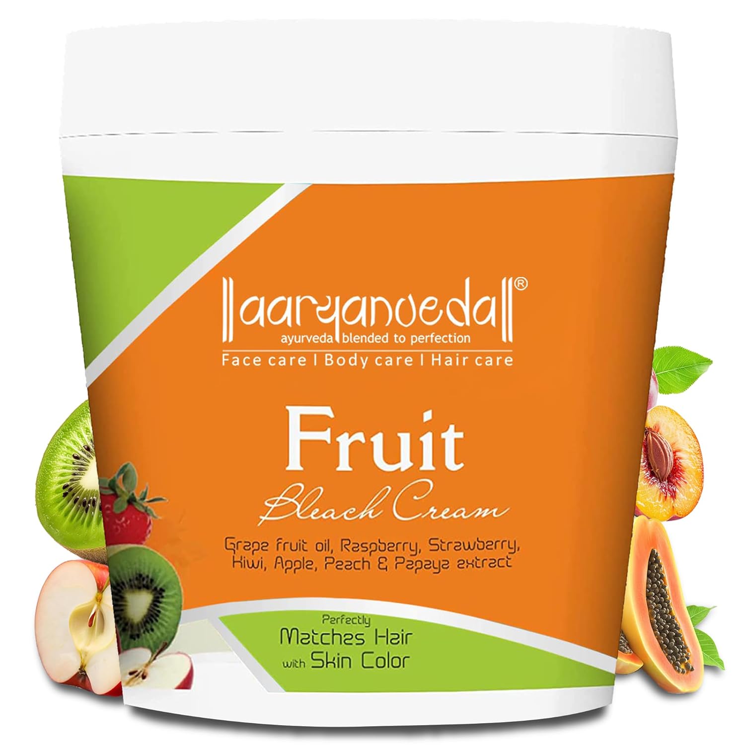 Aaryanveda Fruit Bleach Cream - 250 GM
