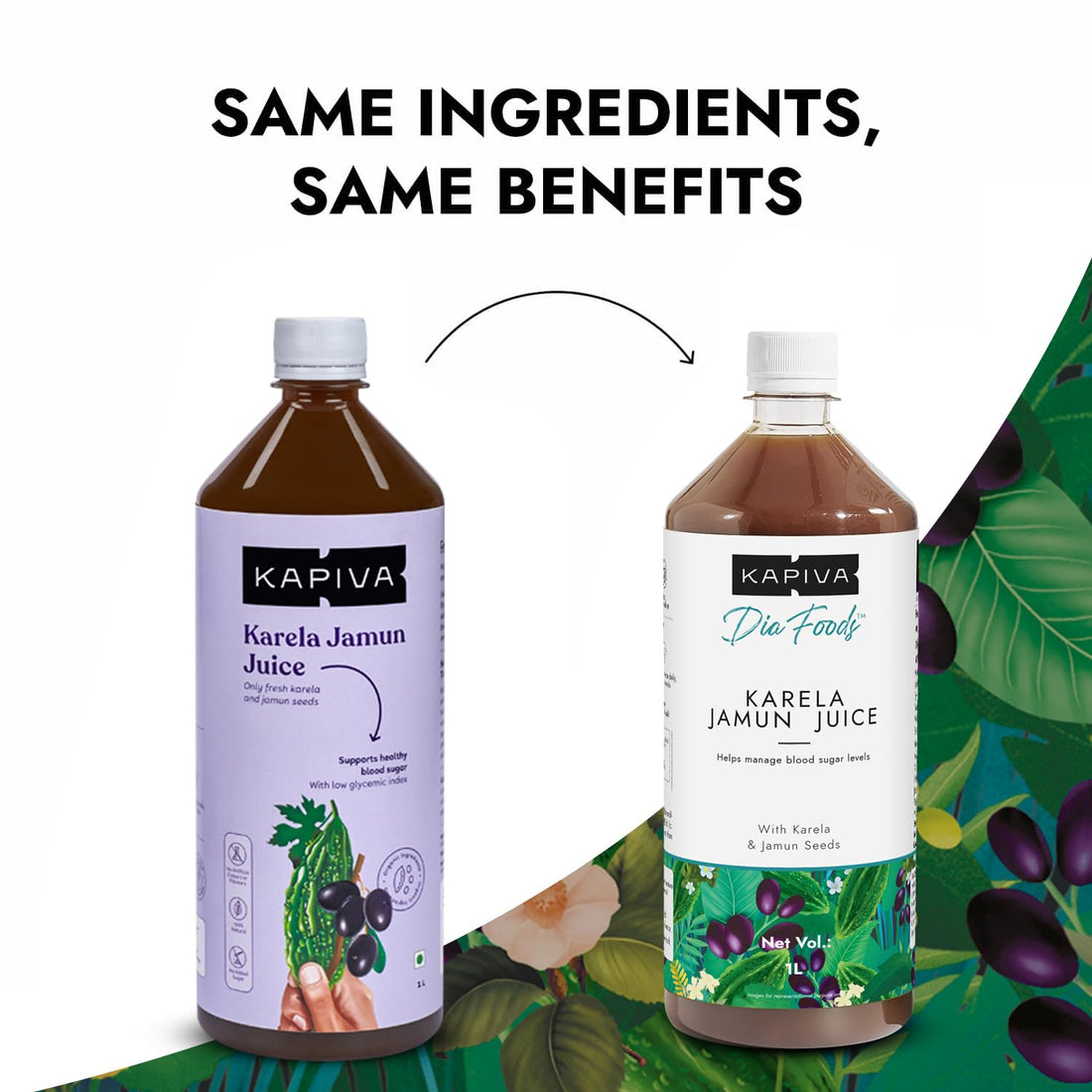 Kapiva Karela Jamun Juice -  1 L