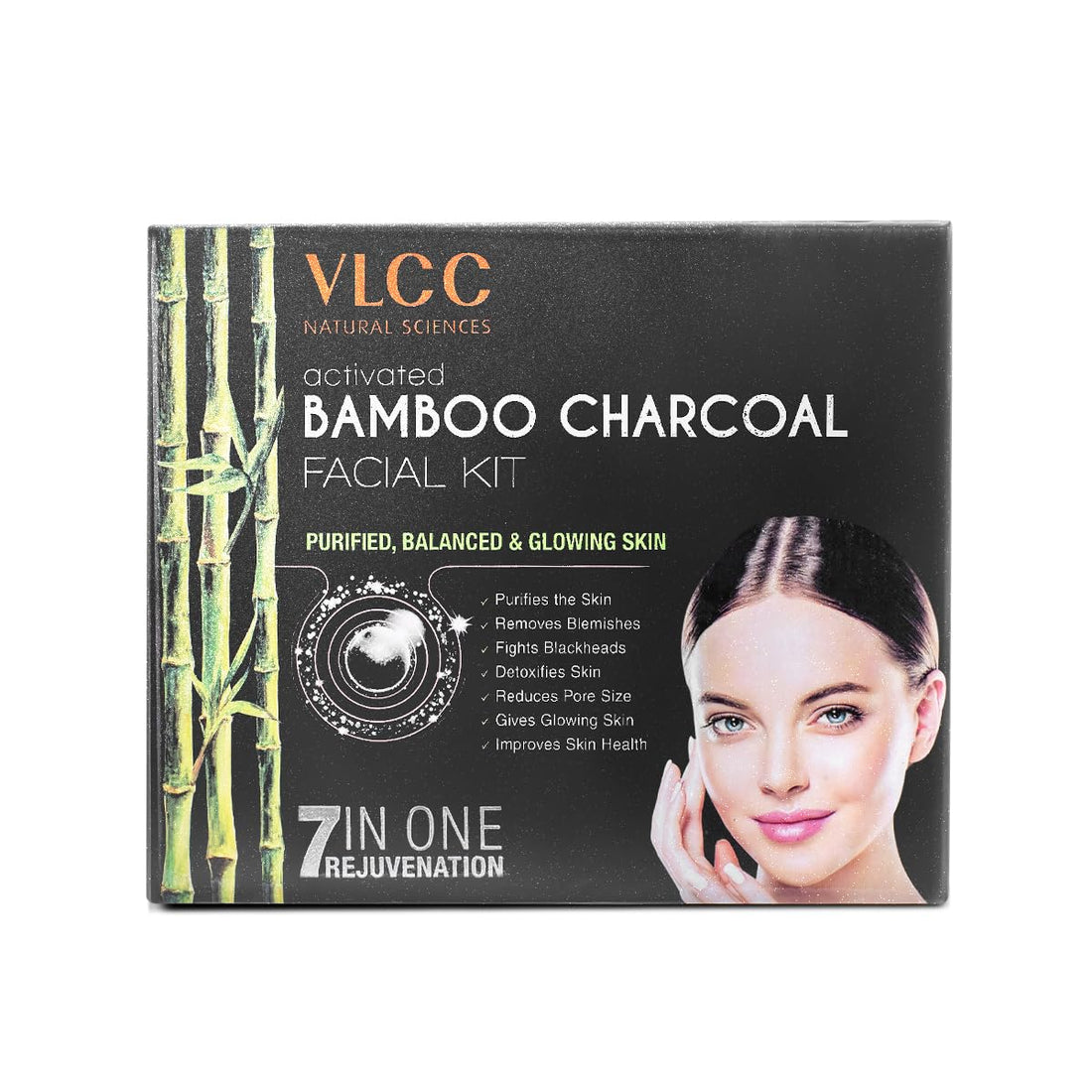VLCC Activated Bamboo Charcoal Facial Kit - 60 GM