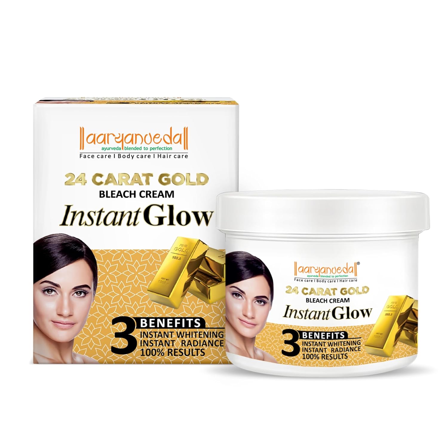 Aaryanveda 24 Carat Gold Bleach Cream