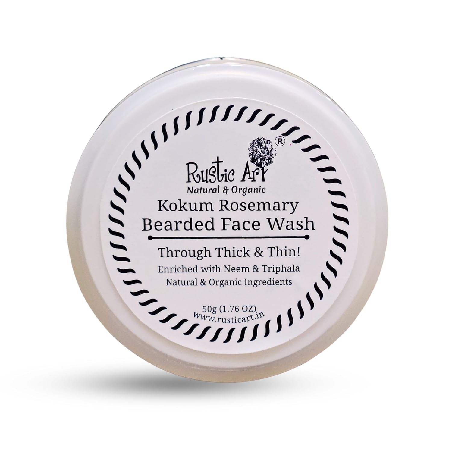 Rustic Art Kokum Rosemary Bearded Face Wash - 50 GM