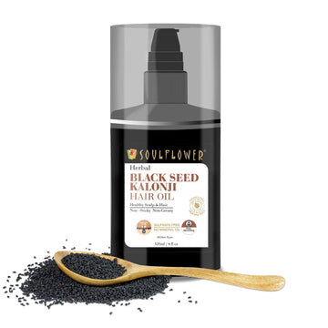 Soulflower Black Seed Kalonji Hair Oil - 120 ML