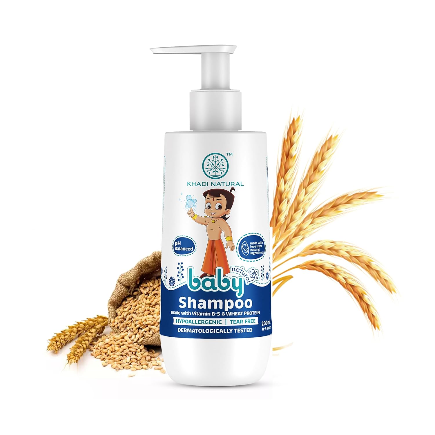 Khadi Natural Wheat Protein Baby Shampoo - 200 ML