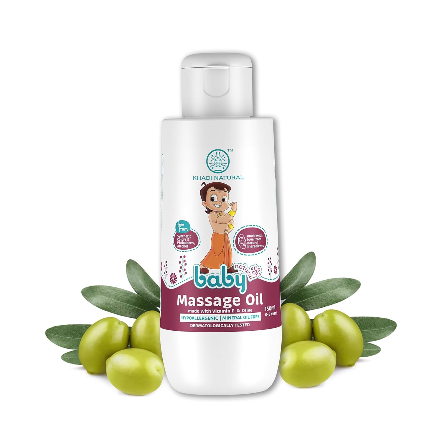 Khadi Natural Vitamin E & Olive Baby Massage Oil - 150 ML