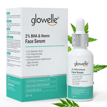 Glowelle 2% BHA & Neem Acne Busting Face Serum - 30 ML