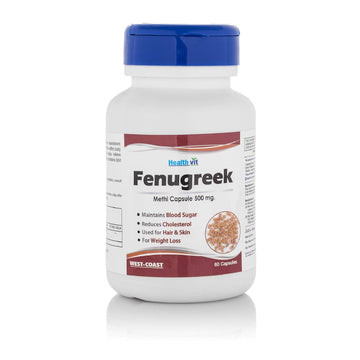 Healthvit Fenugreek Powder Capsules 500mg - 60 Capsules