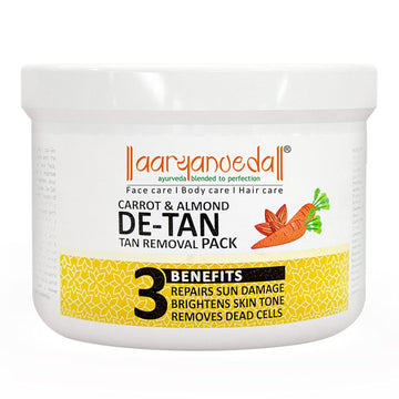 Aaryanveda Carrot & Almond DE Tan Removal Face Pack - 200 GM