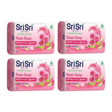 Sri Sri Tattva Rose Soap with Aloe Vera & Glycerine