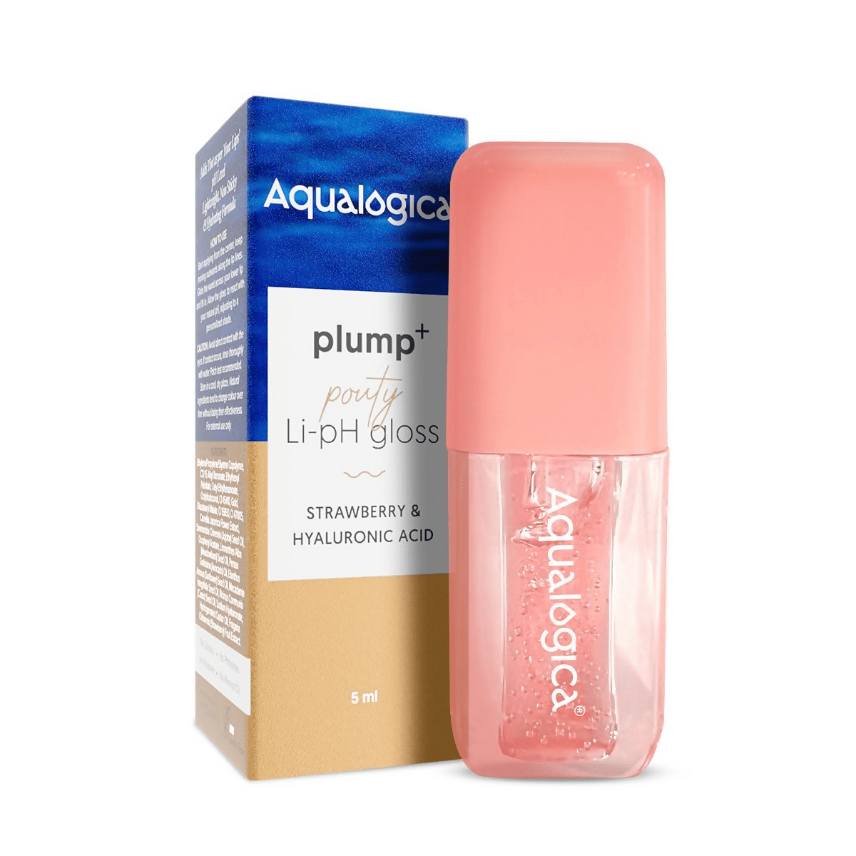 Aqualogica Plump+ Pouty Li-Ph Gloss - Peach Vanilla