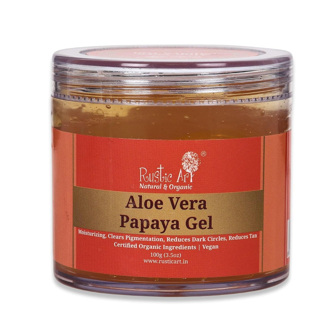 Rustic Art Aloe Vera Papaya Gel - 100 GM