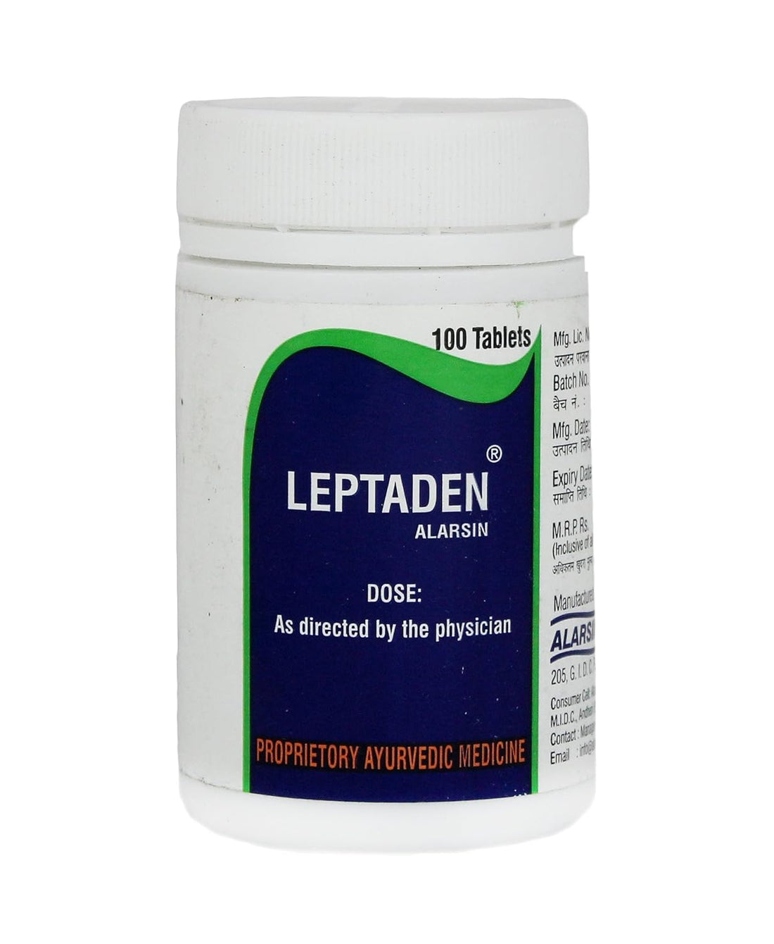 Alarsin Leptaden Tablets - 100 Tablets