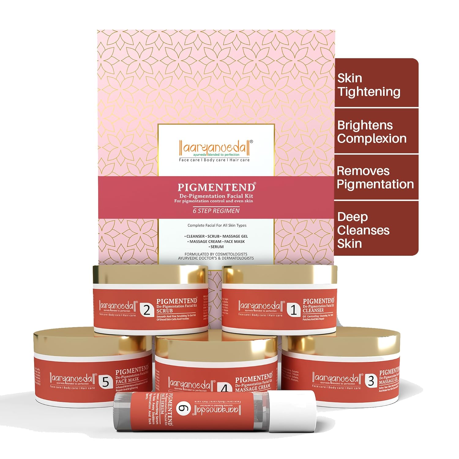 Aaryanveda De Pigmentation Facial Kit - 260 GM