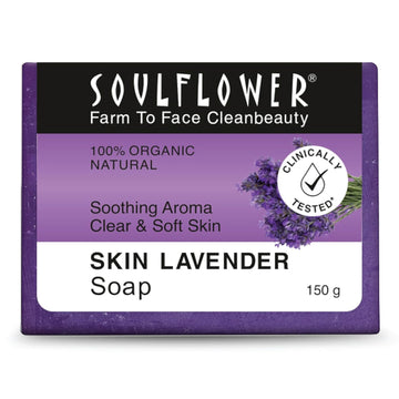 Soulflower Lavender Handmade Soap - 150 GM