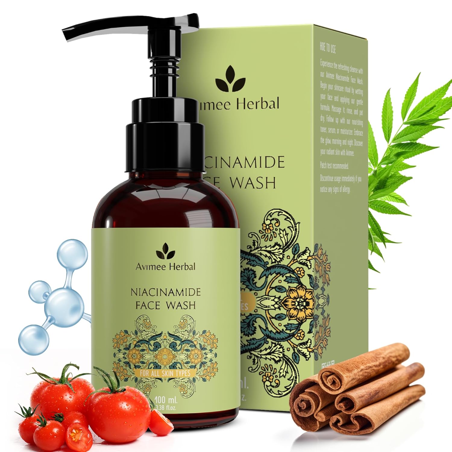 Avimee Herbal Niacinamide Face Wash - 100 ML