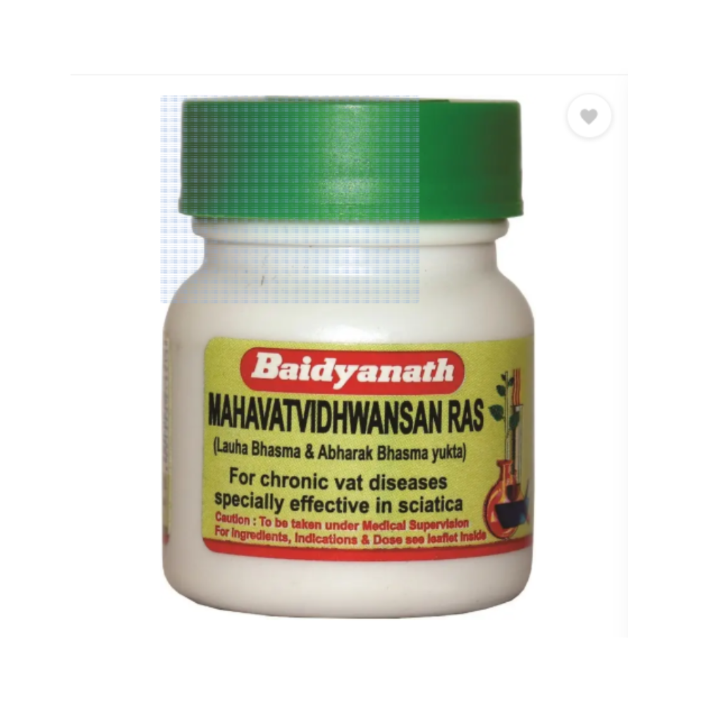 Tabs Man Math Ras Baidyanath Mahawatvidhvansan Ras Tablets - 80 Tabs