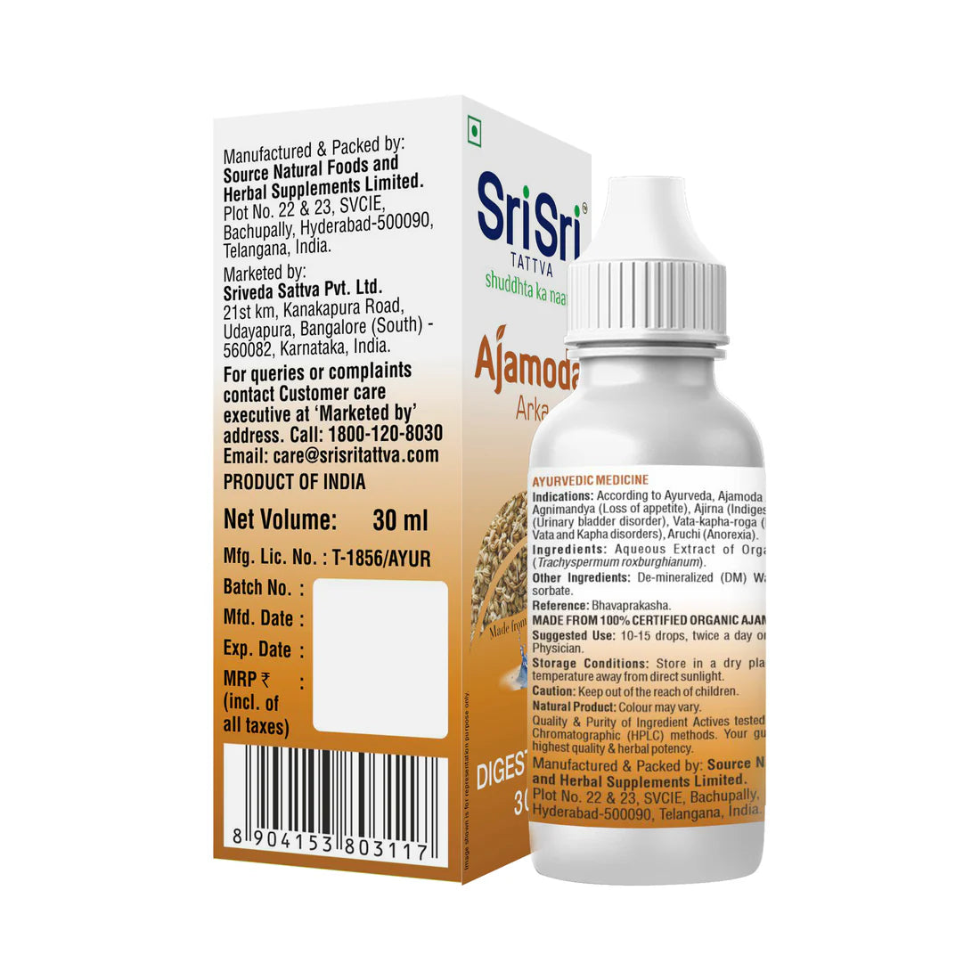 Sri Sri Tattva Ajamoda Arka - 60 ML