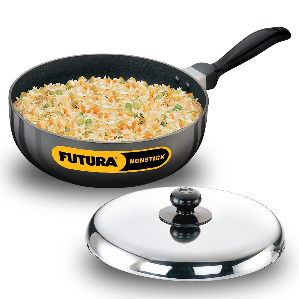 Hawkins Futura Nonstick All Purpose Pan with Stainless Steel Lid - Daily Needs Products