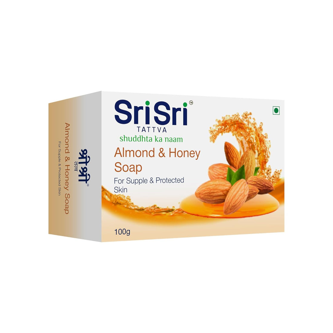 Sri Sri Tattva Almond & Honey Soap - 100 GM