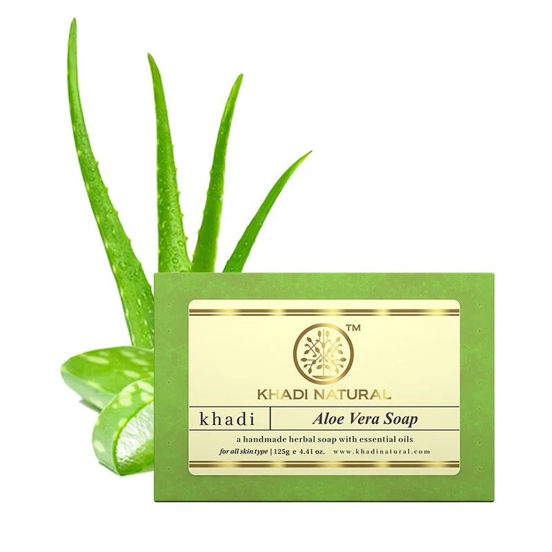 Khadi Natural Herbal Aloevera Soap - 125 GM