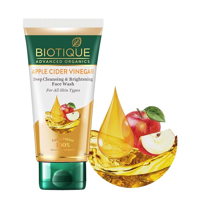 Biotique Advanced Organics Apple Cider Vinegar Deep Cleansing Face Wash - 150 ML