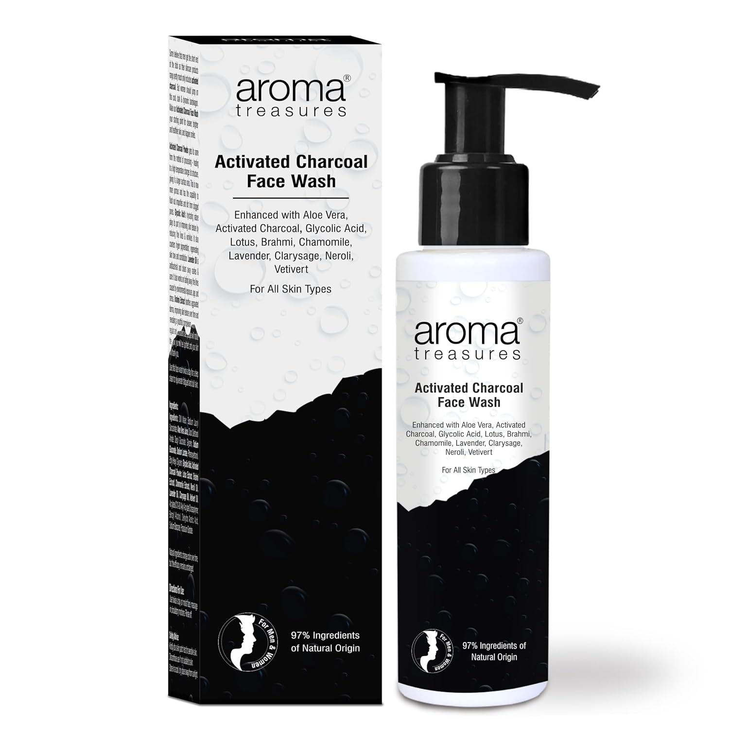 Aroma Treasures Activated Charcoal Face Wash - 100 ML