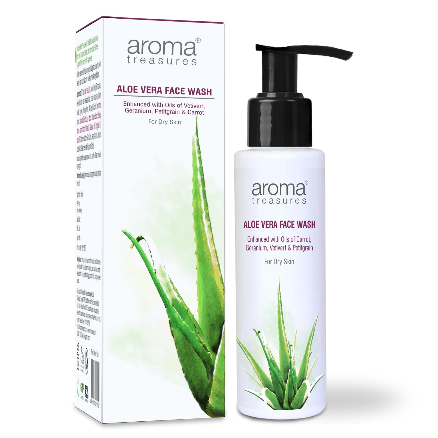 Aroma Treasures Aloe Vera Face Wash - 100 ML
