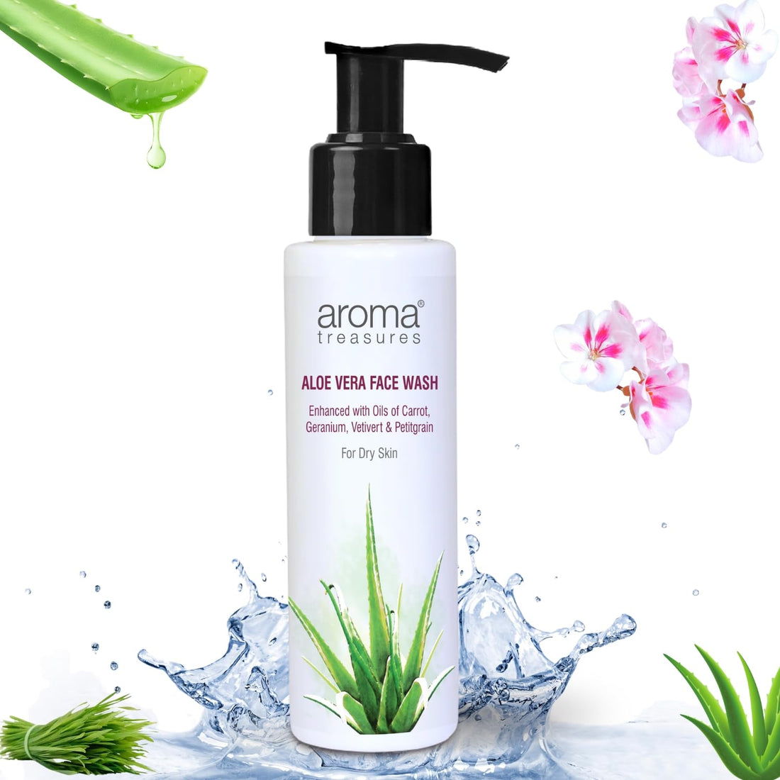 Aroma Treasures Aloe Vera Face Wash - 100 ML