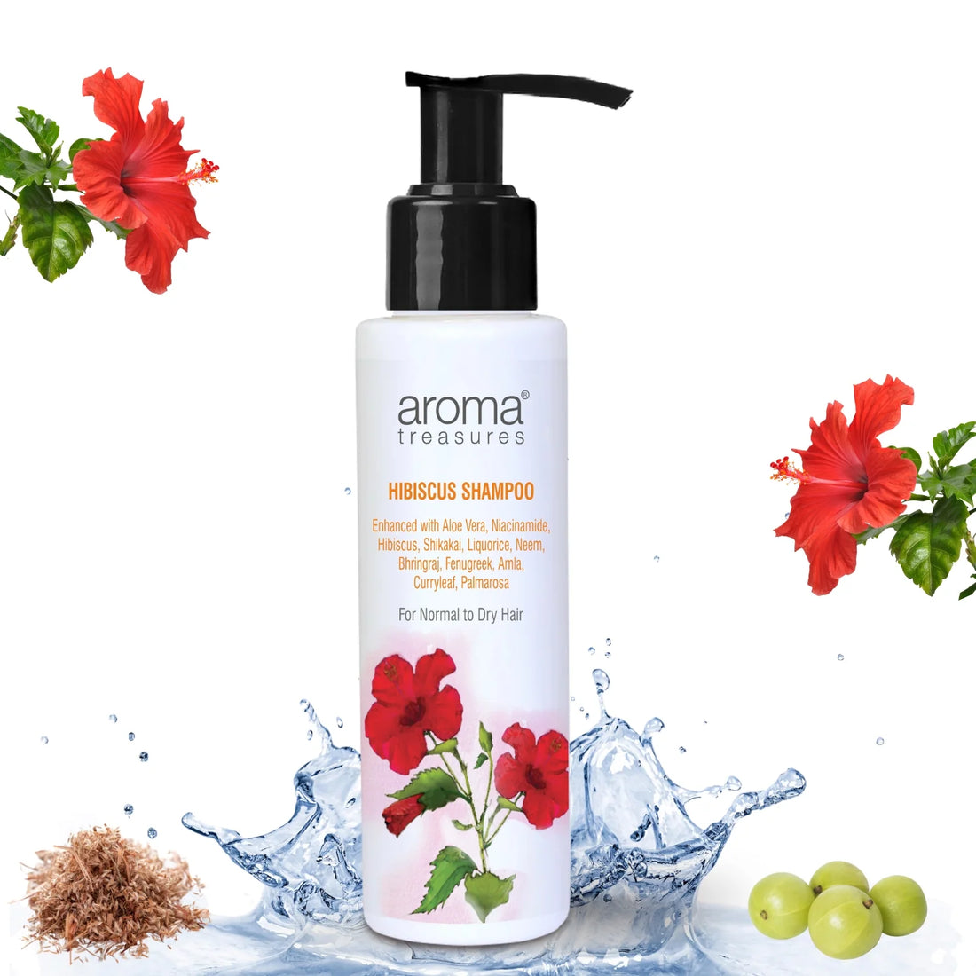 Aroma Treasures Hibiscus Shampoo - 100 ML