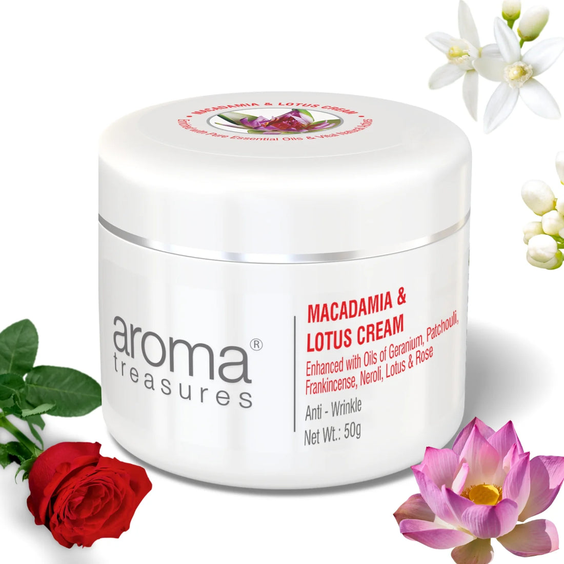 Aroma Treasures Macadamia & Lotus Cream - 50 GM