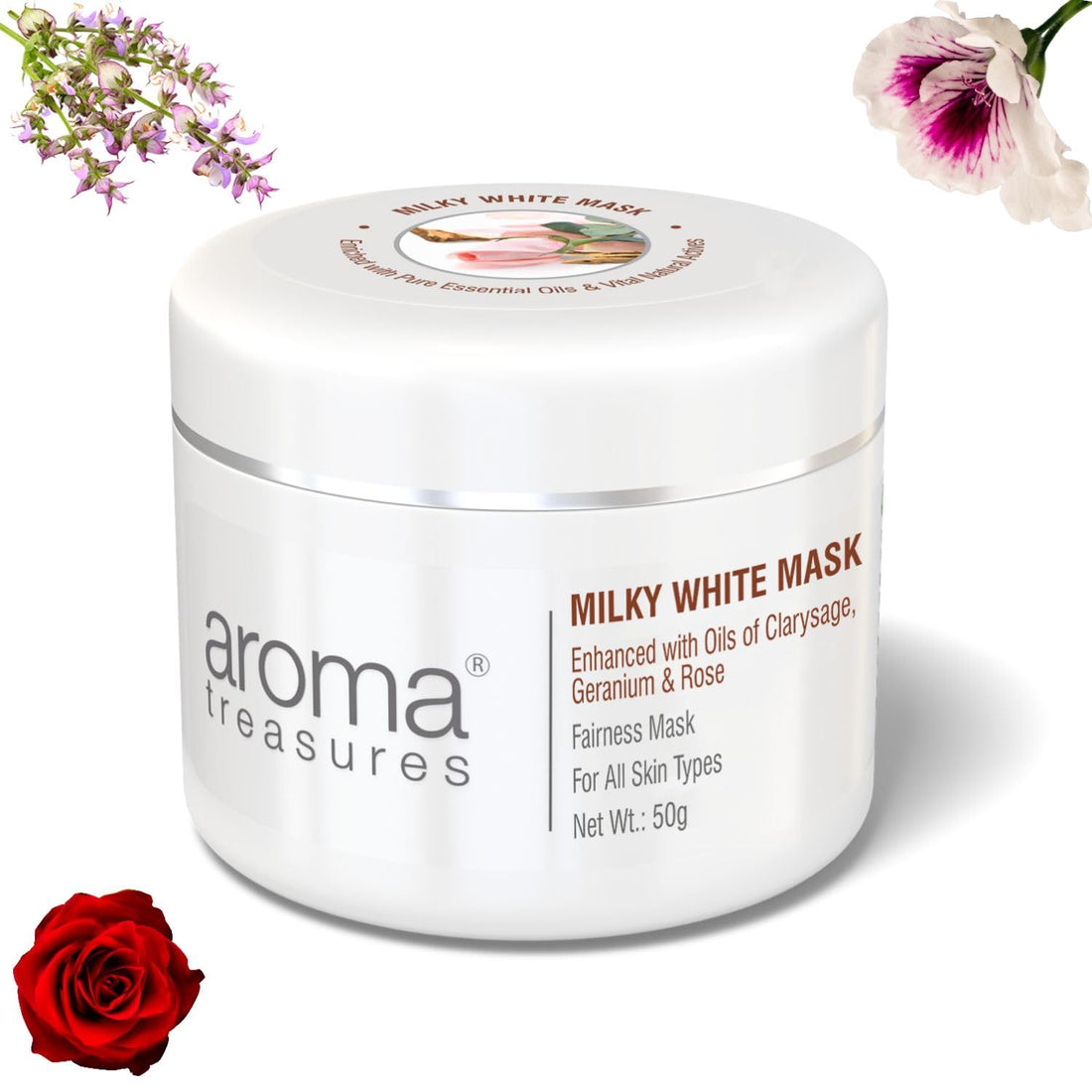 Aroma Treasures Milky White Mask - 50 GM