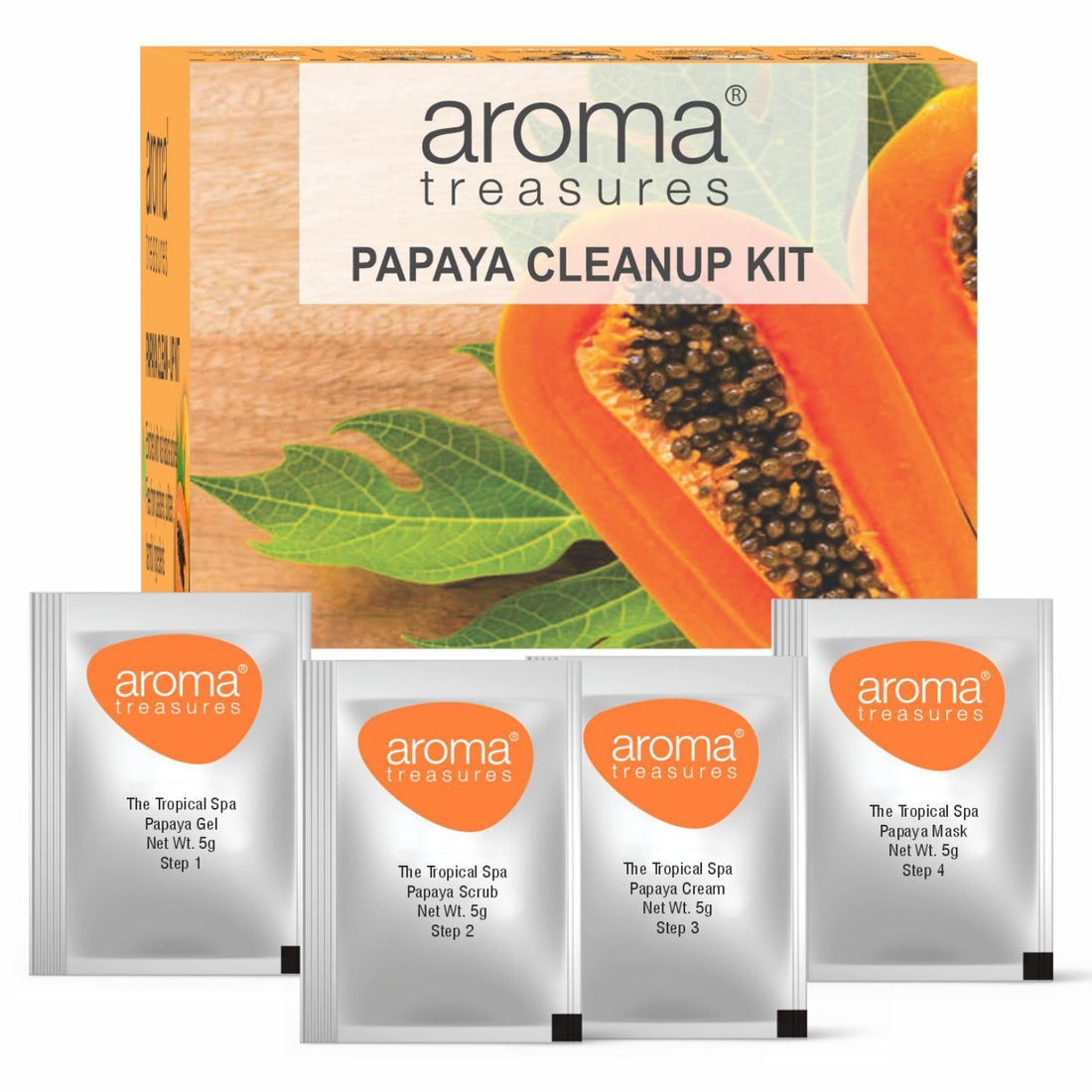 Aroma Treasures Papaya Cleanup Kit - 25 GM