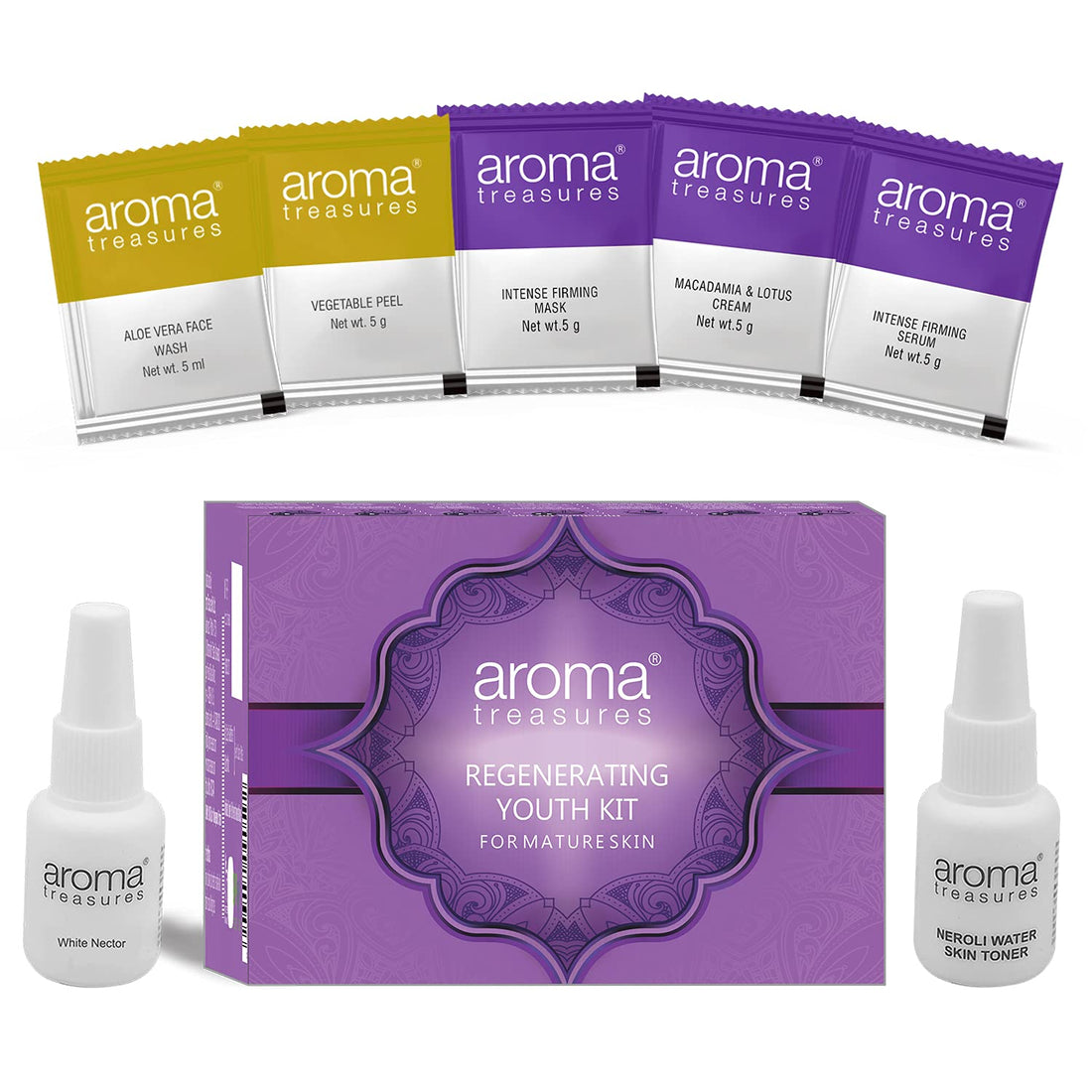 Aroma Treasures Regenerating Youth Facial Kit For Mature Skin