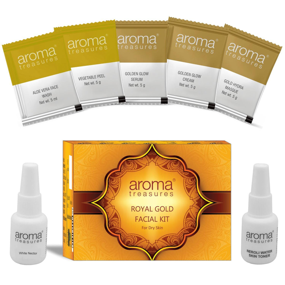 Aroma Treasures Royal Gold Facial Kit For Dry Skin