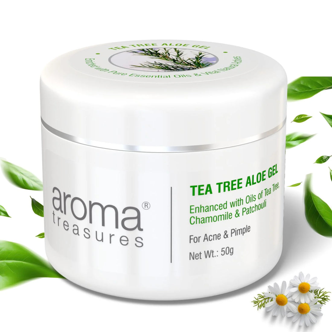 Aroma Treasures Tea Tree Aloe Gel - 50 GM